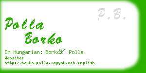 polla borko business card